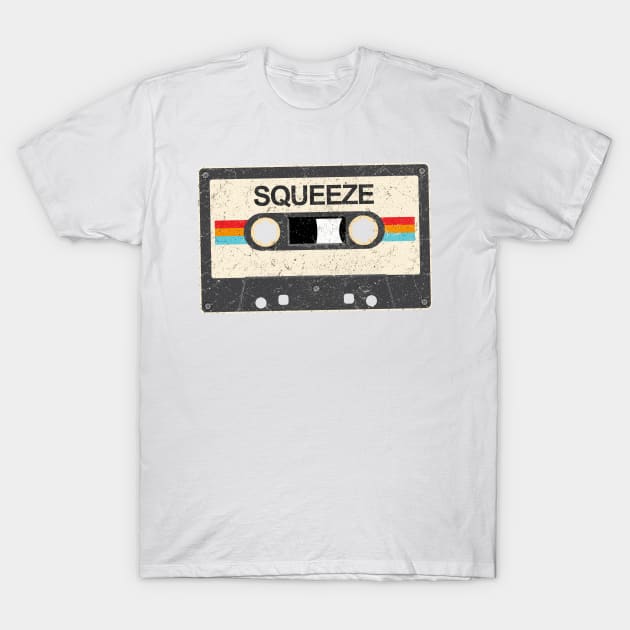 kurniamarga vintage cassette tape Squeeze T-Shirt by kurniamarga.artisticcolorful